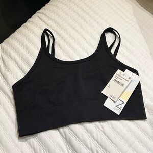 Zella Double Strap Black Sports Bra